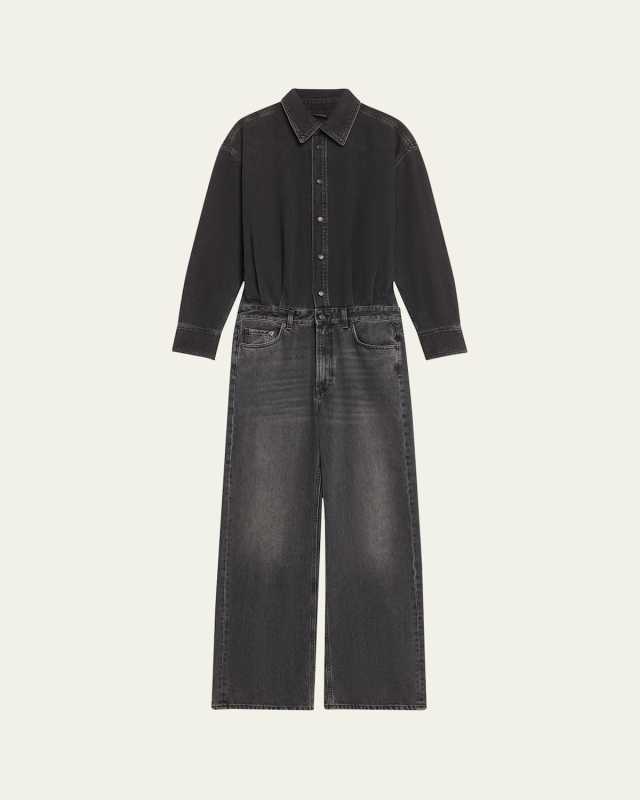 Tessie Long-Sleeve Denim Shirt